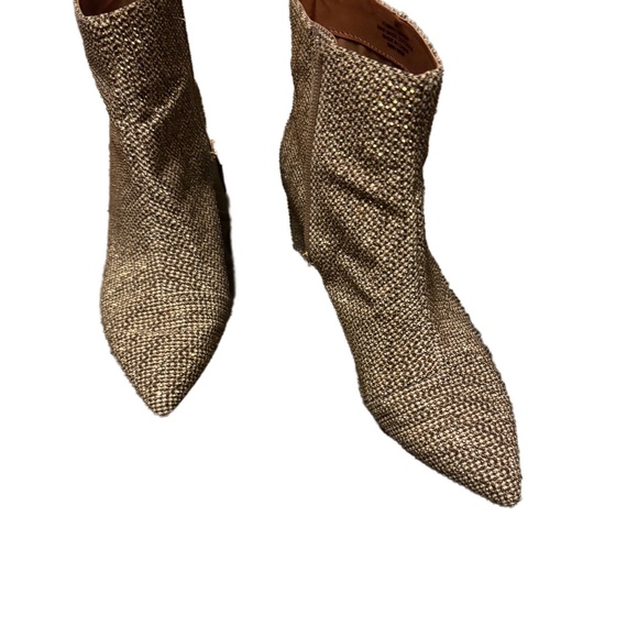 Kurt Geiger -- London golden encrusted ankle boots - Picture 2 of 6